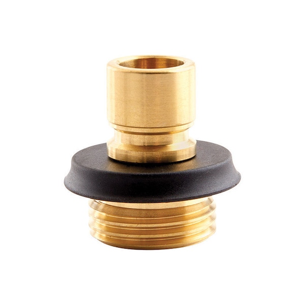 Gilmour Gilmour Brass Male Quick Connector Faucet - 840134-1001