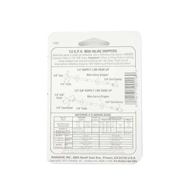 Thrifco Plumbing R-116c 1/2 Gph In-Line Drippe - 6819116
