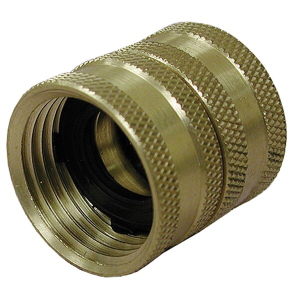 Jones Stephens 3/4in. FHT x 3/4in. FHT Swivel Brass Garden Hose Union - G20030