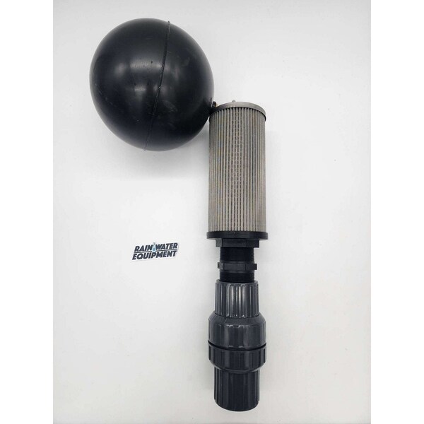 Rainwater Equipment 2 in. Stainless Steel Floating Filter w/ 6' Hose & Check Valve - FIF-2-INCH-CV-NSF-51