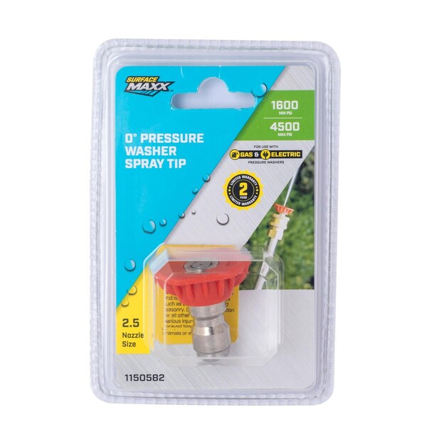 Surfacemaxx 2.5 Orifice 0-degree Spray Nozzle 4500 psi - SGY-PWA84