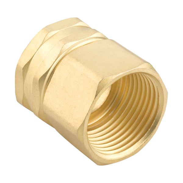 Gilmour Gilmour 3/4 in. Brass Threaded Double Female Swivel Hose Connector - 807764-1001
