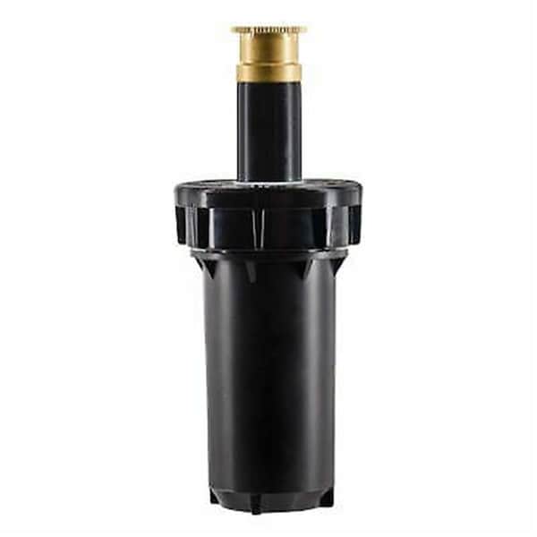 Pipers Pit 2 in. Pressure Regulated Pop Up Spray Head Sprinkler w/Brass Center Strip Pattern Twin Spray Nozzle - PI2669869