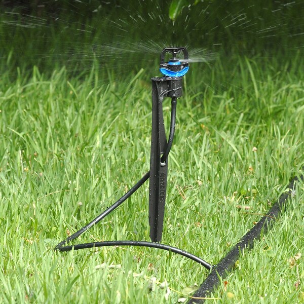 Thrifco Plumbing Rotor Rain Plus Assembled on Stake with 24 Inch Tube & Adaptor - 9421453