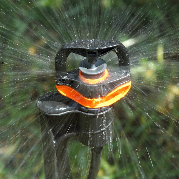 Thrifco Plumbing Rotor Rain Plus Assembled on Stake with 24 Inch Tube & Adaptor - 9421453