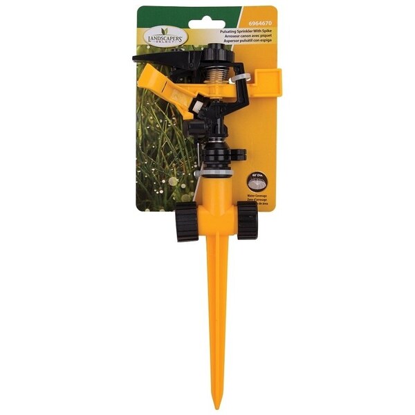 Landscapers Select Lawn Sprinkler with 2-Way Spike, Female, Round, Plastic - DY601-7053L