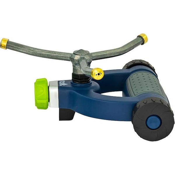 Ray Padula 3-Arm Metal Revolving Whirling Sprinkler on Weighted Wheel Base - RP-SWDB