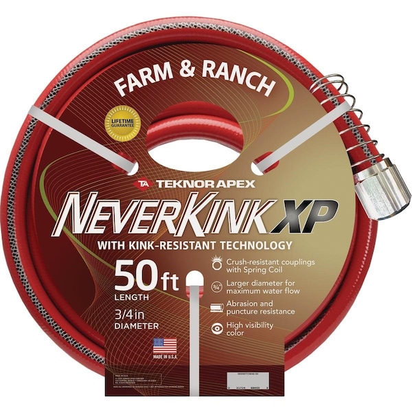Teknor Apex NeverKink XP 3/4 In. x 50 Ft. Farm & Ranch Hose - 9846-50