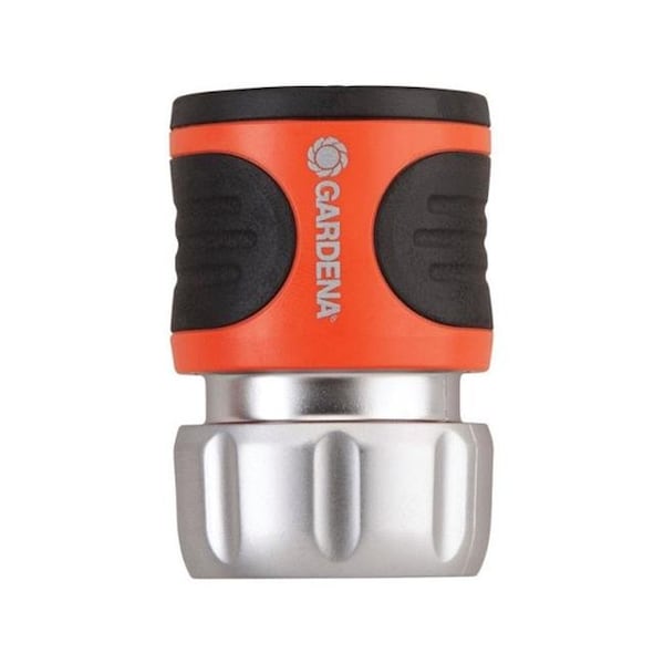 Gardena Gardena 39018 Premium Metal Male Garden Hose Connector with Water Stop - 7439805