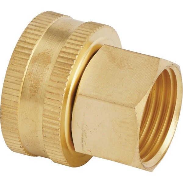 Best Garden 3/4 In. FHT x 1/2 In FPT Brass Swivel Hose Connector - GB-9551+GM294