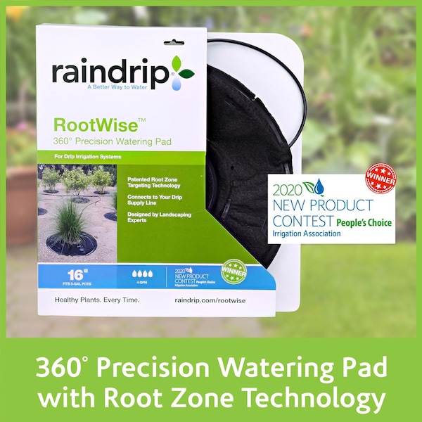 Raindrip Raindrip For 1/4 in. Tubing Precision Watering Pad 0.5 in. H 1 pk - RW16L1