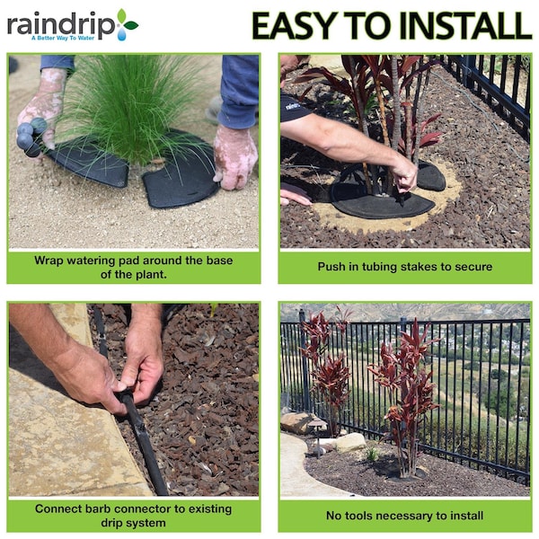 Raindrip Raindrip For 1/4 in. Tubing Precision Watering Pad 0.5 in. H 1 pk - RW16L1