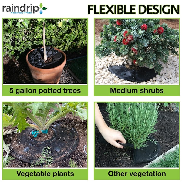 Raindrip Raindrip For 1/4 in. Tubing Precision Watering Pad 0.5 in. H 1 pk - RW16L1