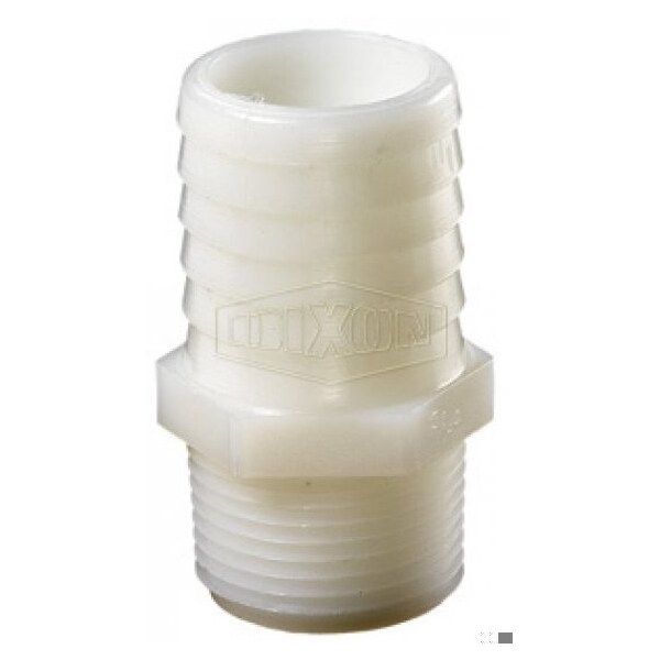 Dixon Tuff-Lite Insert, 3/4 x 1/2 in Nominal, Hose Shank x MNPT End Style, Nylon - TN46