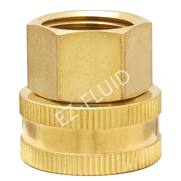 Ez-Fluid 3/4 FHT X 1/2 FIP Swivel Garden Hose Adapter - EZFD707