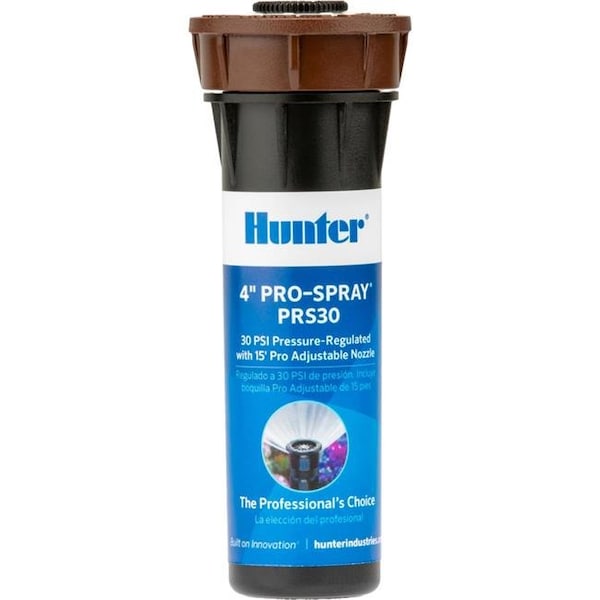 Hunter Hunter 7017588 4 in. PRS30 Pro-Spray Adjustable Pop-Up Spray Head for 706 sq. ft. - Black - 7017588