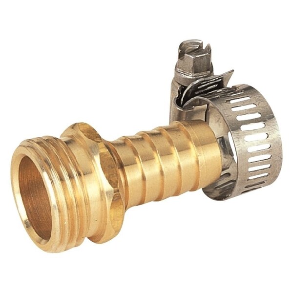 Landscapers Select Hose Coupling, 5/8 to 3/4 in, Male, Brass - GB958M3L