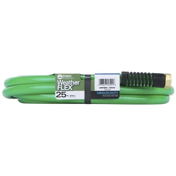 Swan SNWF58025 Garden Hose, 25 ft L, Green - CSNWF58025