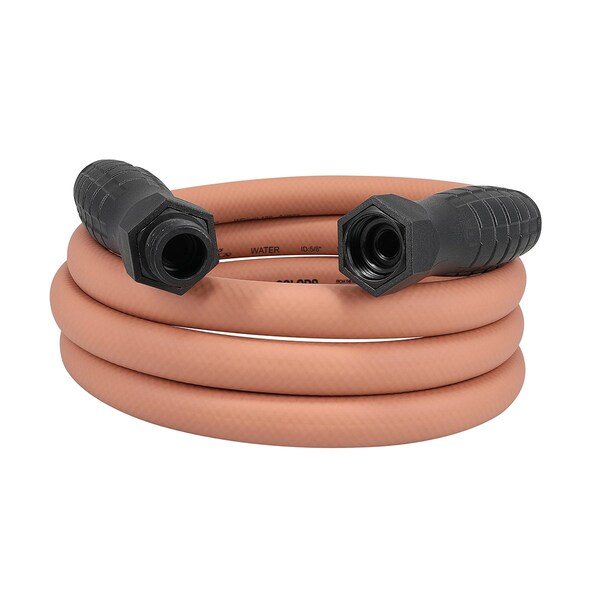 Colors SwivelGrip Garden Hose, 5/8in x 10ft, 3/4in - 11 1/2 GHT Fittings, Red Clay - HFZC510TCS-E