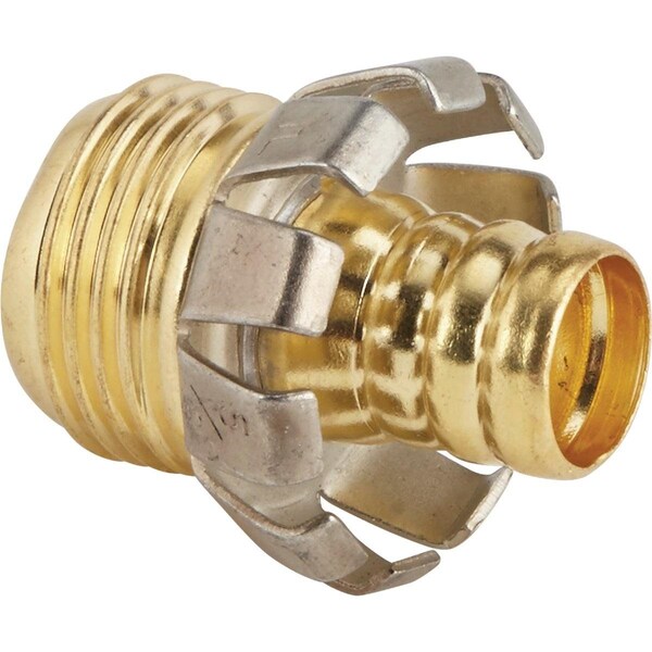 Best Garden 5/8 In. Male Brass Hose Coupling Mender - GB-004