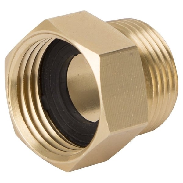 Landscapers Select Hose Connector, 3/4 x 3/4 in, MNPT x FNH, Brass, Brass - GHADTRS-7