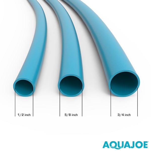 Aqua Joe Hybrid Polymer FLEX Kink Free Hose 5/8 In 50 Ft. Lead Free - AJPGH50-DWS