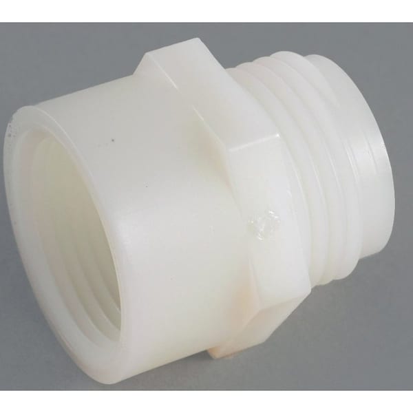Anderson Metals Hose Adapter, 3/4 x 3/4 in, MGH x FGH, Nylon, For: Garden Hose - 53780-1212