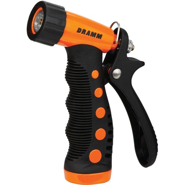Dramm Heavy-Duty Metal Pistol Nozzle, Orange - 60-12722