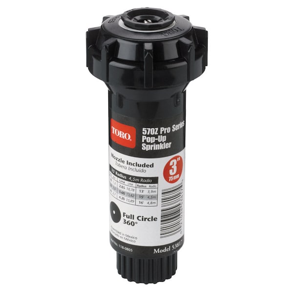 Toro Toro 570Z Pro Series 3 in. H Full-Circle Pop-Up Sprinkler - 53817