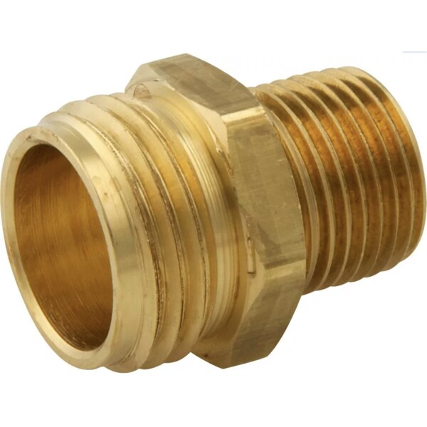 American Imaginations 0.5 in. x 0.75 in. Brass Hose Adapter - AI-35569