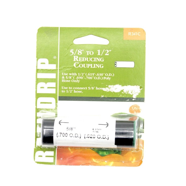 Thrifco Plumbing R-341c 1/2 Hose X 5/8 Hose Red - 6819341