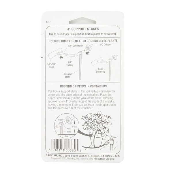Thrifco Plumbing R-380-C Support Stakes 10 - 6819380