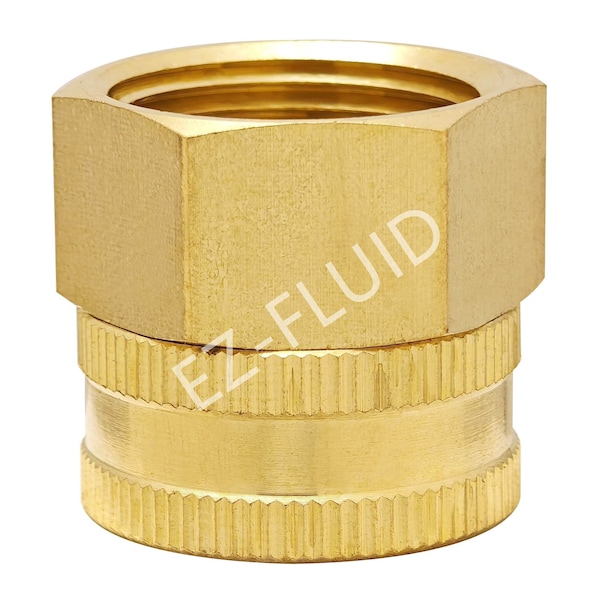 Ez-Fluid 3/4 FHT X 3/4 FIP Swivel Garden Hose Adapter - EZFD708