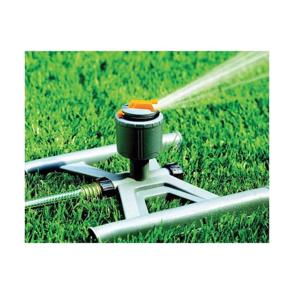 Naan Quality Valve and Sprinkler Plastic Sled Base Impulse Sprinkler 5024 sq ft 1 pk - 525054