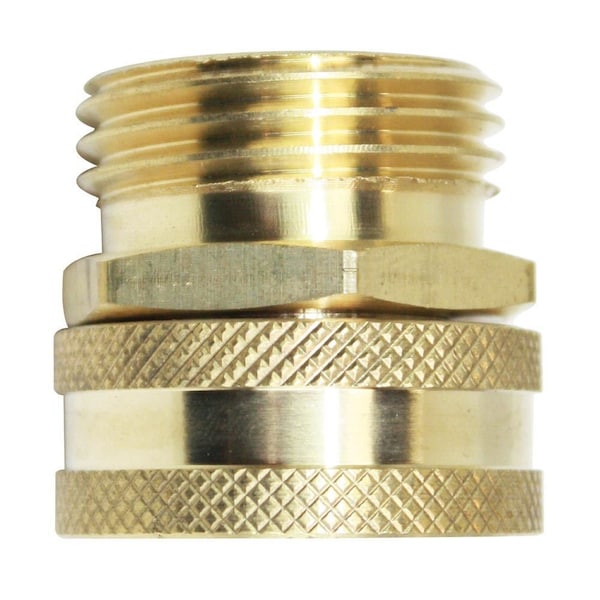 Interstate Pneumatics 3/4 Inch GHT Male x 3/4 Inch GHT Female Water Hose Fitting - Swivel - FGF01S