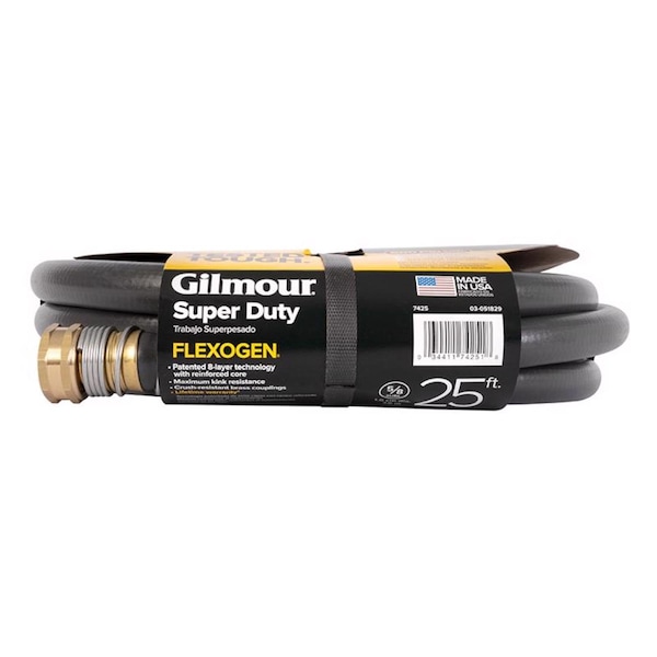 Gilmour Gilmour Flexogen 5/8 in. D X 25 ft. L Heavy Duty Premium Grade Garden Hose - 874251-1002