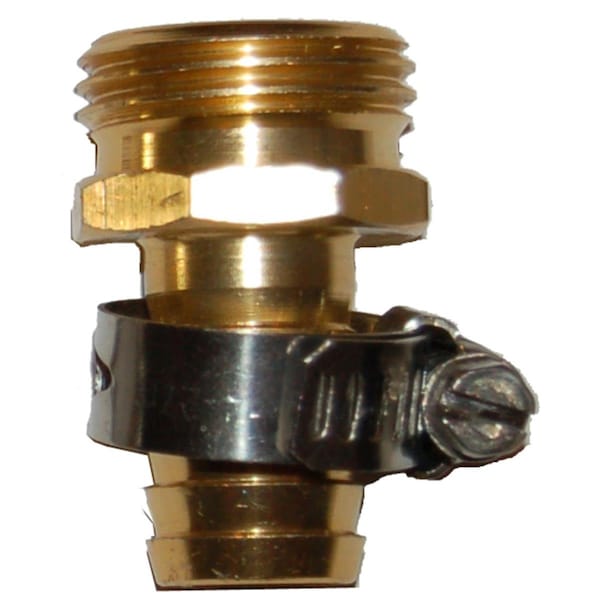 Rugg Rugg  0.75 in. Brass Threaded Male Hose Coupling - 30PK - 7690274