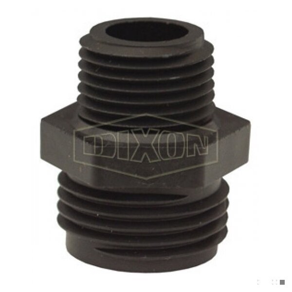 Dixon Tuff-Lite Garden Hose Adapter, 3/4 in, Male Garden Hose Thread x MNPT, Polypropylene, Domestic - PPA776