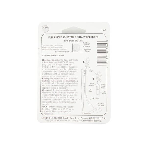 Thrifco Plumbing R-184c Full Rotary Sprinkler - 6819184