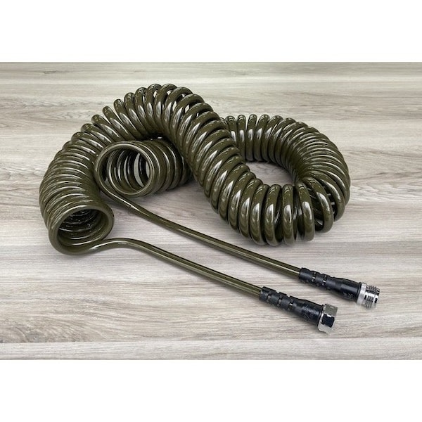 Water Right Professional Coil Hose 75 Ft Coil Hose - Olive - PCH-075-MG