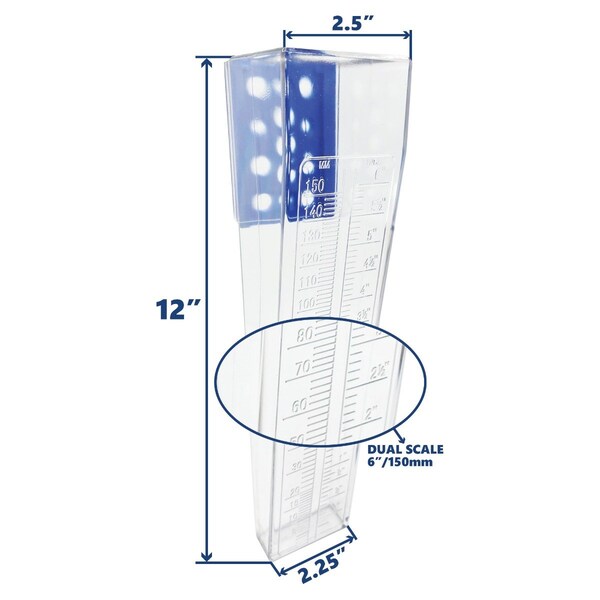 Thrifco Plumbing 6 Inch Heavy Duty Mountable Outdoor Rain Gauge - 8430327