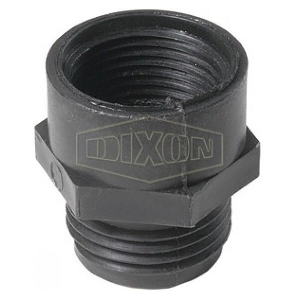 Dixon Tuff-Lite Garden Hose Adapter, 3/4 in, Male Garden Hose Thread x FNPT, Polypropylene, Domestic - PPA796