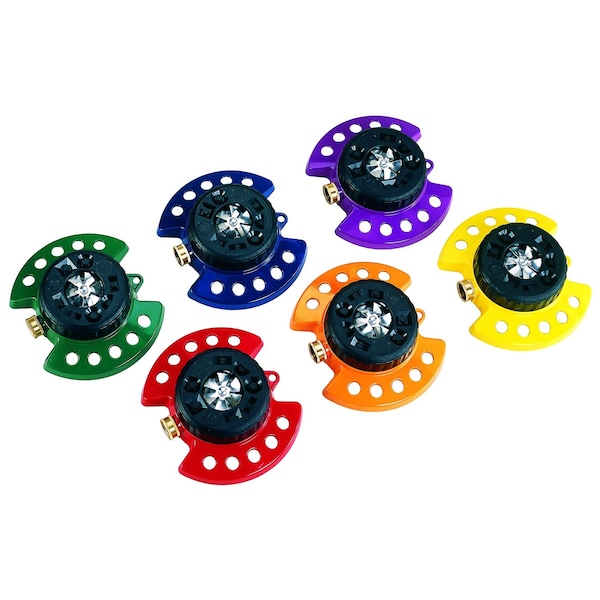 Dramm Dramm ColorStorm Metal Sled Base 9-Pattern Turret Sprinkler 575 sq ft 1 pk - 10-15020