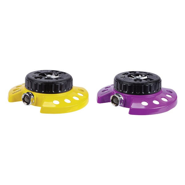 Dramm Dramm ColorStorm Metal Sled Base 9-Pattern Turret Sprinkler 575 sq ft 1 pk - 10-15020