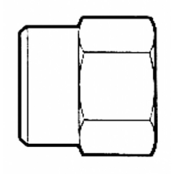 American Imaginations 0.75 in. x 0.75 in. Brass Hose Adapter - AI-35574