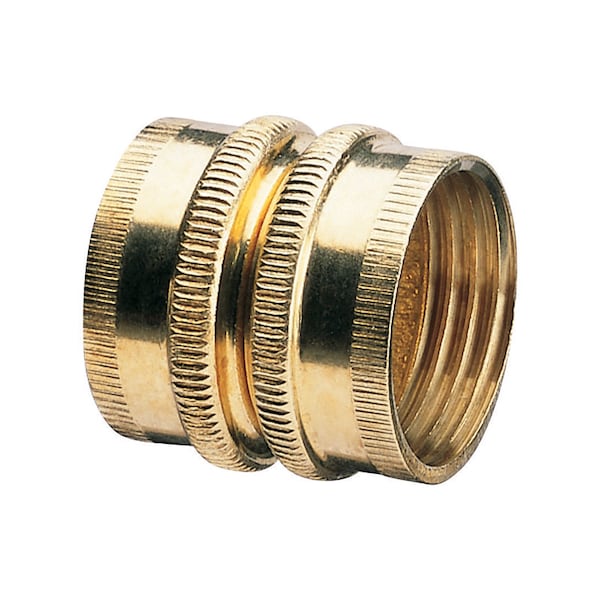 Gilmour Gilmour 3/4 in. Brass Threaded Double Female Swivel Hose Connector - 807734-1001