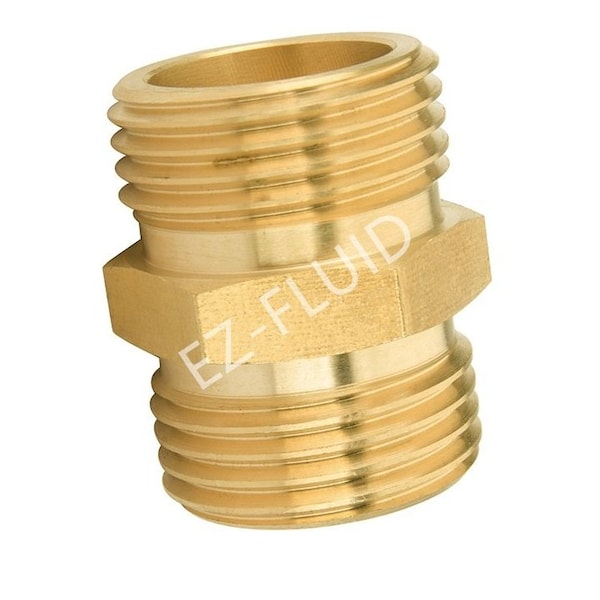 Ez-Fluid 3/4 MHT X 3/4 MHT Garden Hose Adapter - EZFD701