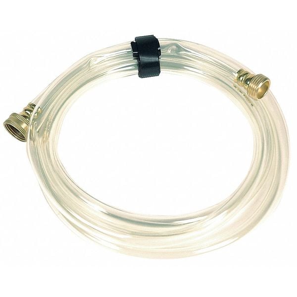 Zoro Select Water Hose, Clear, 25 ft., PVC - 1792