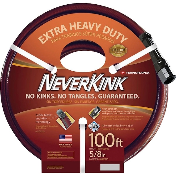 Teknor Apex Neverkink 5/8 In. Dia. x 100 Ft. L. Extra Heavy-Duty Garden Hose - 8644-100