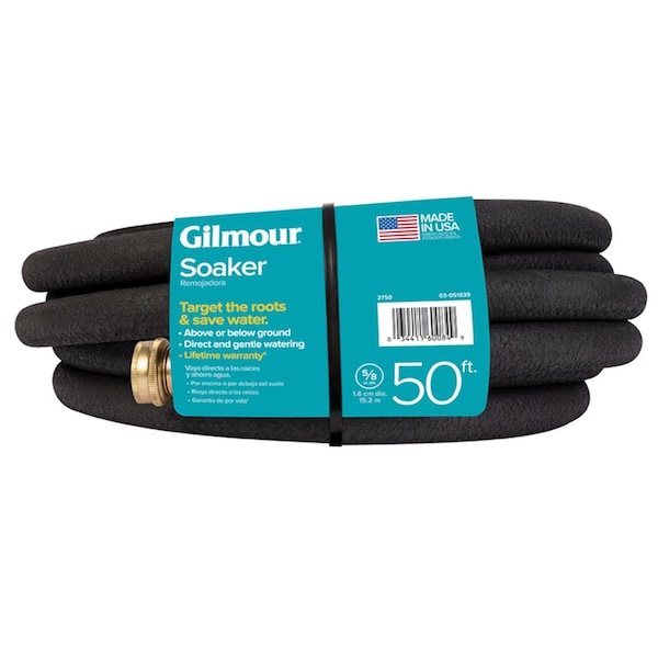 Fiskars Gilmour 5/8 in. D X 50 ft. L Medium Duty Soaker Hose - 827501-1001